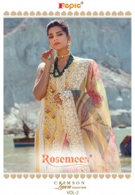Fepic Rosemeen Crimson Lawn Vol 2 Pakistani Salwar Suits